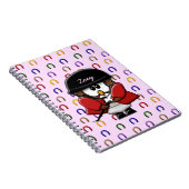 馬に乗るフクロウ ノートブック (右側)