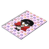 馬に乗るフクロウ ノートブック (左側)