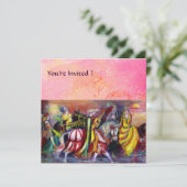 馬に乗る人たち、夜の音楽、ピンクゴールドの輝き 招待状 (スタンド正面)