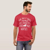 馬に乗る娘を持つお父さんは最高 Best Dad Tシャツ (正面フル)