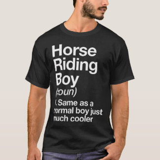 馬に乗る少年 定義 おもしろい Tシャツ