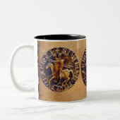 馬に乗る者ウマ科のの動物に対する贈り物 ツートーンマグカップ (左)