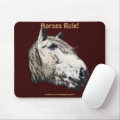 馬に乗る者ウマ科のの動物に対する贈り物 マウスパッド (マウス)