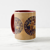 馬に乗る者ウマ科のの動物に対する贈り物 マグカップ (正面左)