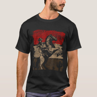 馬に乗る西カウボーイ Tシャツ