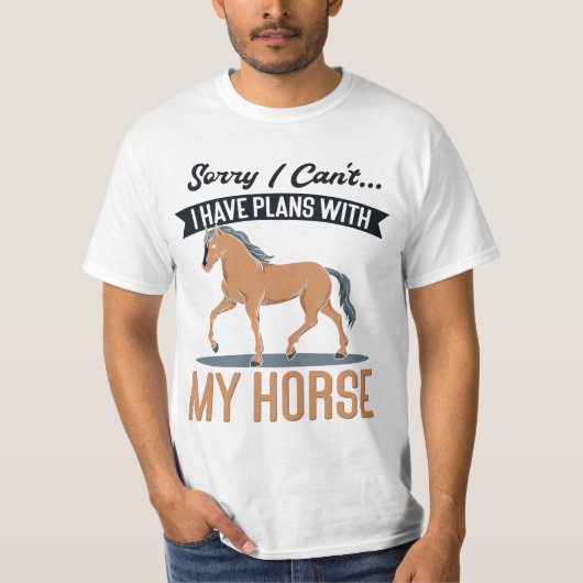 馬に乗る言葉 Tシャツ (正面)