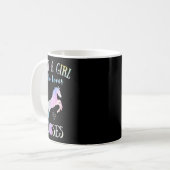 馬に乗る馬が大好きな女の子 コーヒーマグカップ (正面左)