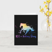 馬に乗る馬の馬乗り馬のホルセック乗り手 カード (黄色い花)