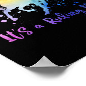 馬に乗る馬の馬乗り馬のホルセック乗り手 ポスター (角)