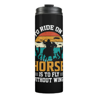 馬に乗る馬術 タンブラー