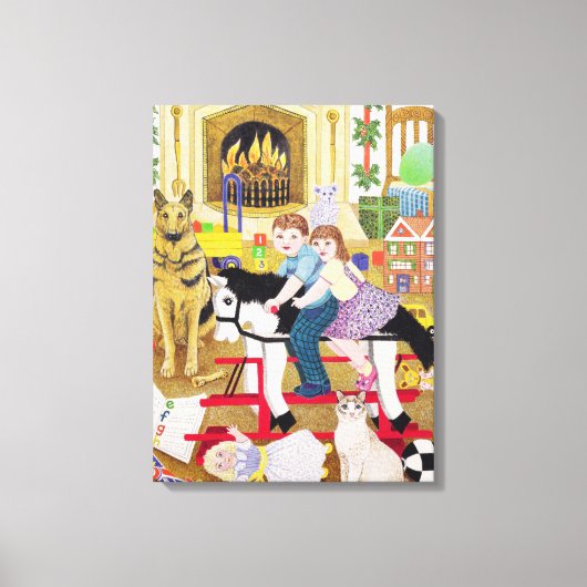 馬に乗る キャンバスプリント (正面)