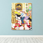 馬に乗る キャンバスプリント (インサイチュ (ウッドフロア))