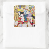 馬に乗る スクエアシール (バッグ)