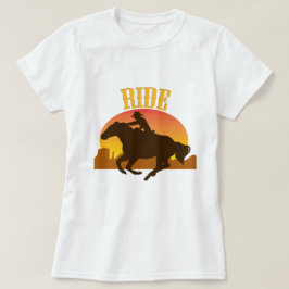 馬に乗る Tシャツ