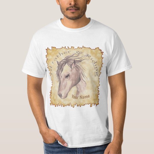 馬に乗ろうTシャツ Tシャツ (正面)