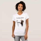 馬に乗生まれるが馬に乗らされておもしろいいる Tシャツ (正面フル)