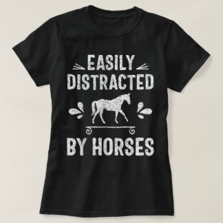 馬に夢中になりがち 馬好き 競馬 Tシャツ