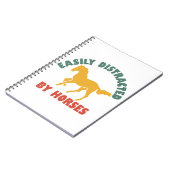 馬に容易に気を取られる ノートブック (左側)