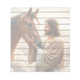 馬に慰めを与えるイエス天国 ノートパッド