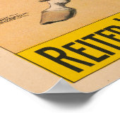 馬に立つ男のドイツのサーカスのポスター ポスター (角)