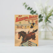 馬に立つ男のドイツのサーカスのポスター ポストカード (スタンド正面)