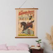 馬に立つ男のドイツのサーカスのポスター 吊り下げ型タペストリー (寝室)