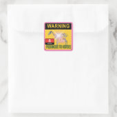 馬に警告対して有毒である スクエアシール (バッグ)