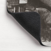 馬に蹄鉄を打っている鍛治屋 マウスパッド (コーナー)