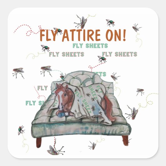 馬に身を包む スクエアシール (正面)