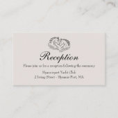 馬のいるラスティックなカントリーウェディングの披露宴 エンクロージャーカード (正面)