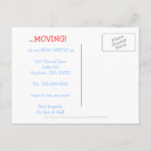 馬のおもしろいアニメのビジネスの動きの発表 案内ポストカード (裏面)