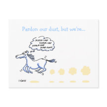 馬のおもしろいアニメのビジネスの動きの発表