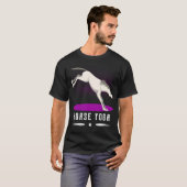 馬のおもしろいギフト乗りギフト馬m tシャツ (正面フル)