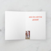 馬のおもしろいジョークのプンカードを取得 カード (内部)