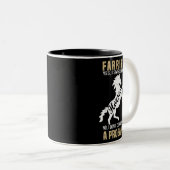 馬のおもしろいフェリアーYesi馬のような香り660ポー ツートーンマグカップ (正面右)