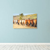 馬のお尻 キャンバスプリント (インサイチュ (ウッドフロア))