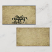 馬のきちんとした名刺への馬 名刺 (正面/裏面)