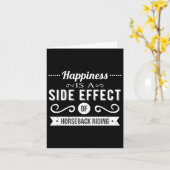 馬のことわざ幸福は副作用の馬である カード (黄色い花)