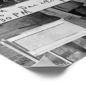 馬のための無料ディナー, 1923.ヴィンテージ写真 ポスター (角)