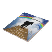 馬のための虹橋記念の詩 タイル (側面)