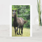 ***馬のための速い食べ物**私も欲しいものを得る!! カード (正面)