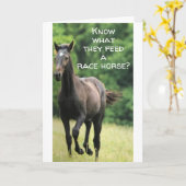 ***馬のための速い食べ物**私も欲しいものを得る!! カード (黄色い花)