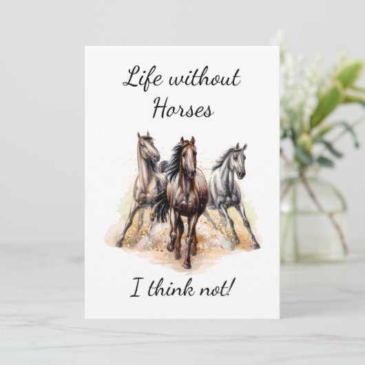 馬のない生考えきは!おもしろい引用文馬 カード (スタンド正面)