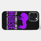 馬のにおいがしても問題なし iPhoneケース (裏面横)