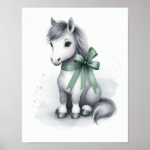 馬のぬいぐるみ壁飾り