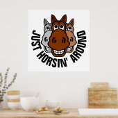 馬のまわりにはホシン ポスター (キッチン)