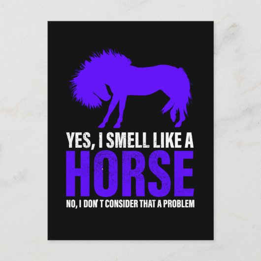 馬のような匂いがする王室の ポストカード (正面)