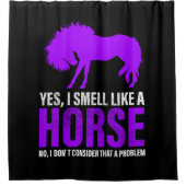 馬のような臭いは問題ではない シャワーカーテン (正面)