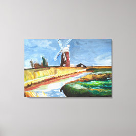 馬のような風上ポンプ キャンバスプリント