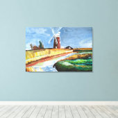 馬のような風上ポンプ キャンバスプリント (インサイチュ (ウッドフロア))